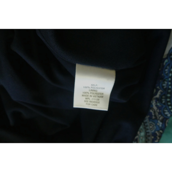 Roz & Ali Womens Maxi Skirt 2X Lined Paisley Blue Boho Festive - Picture 9 of 9